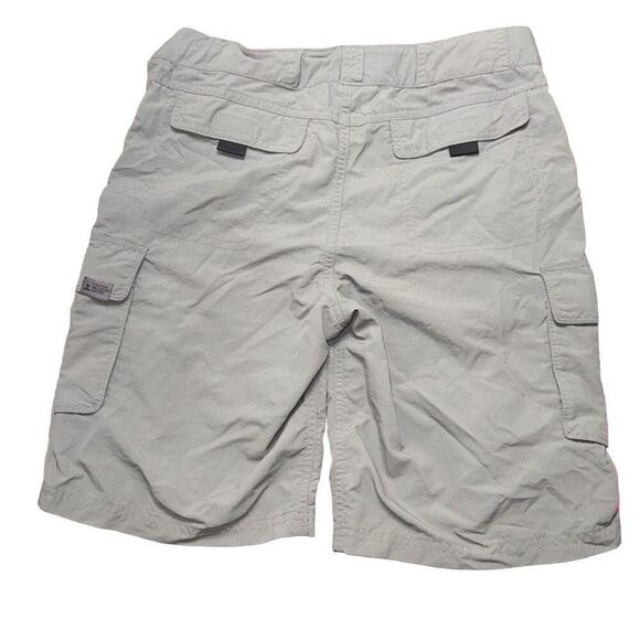 Boys sz M 8-10 Cargo synthetic shorts in dr gray adjustable quick dry adventure - Picture 2 of 6
